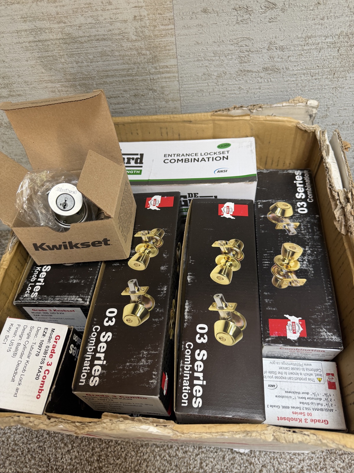Residential locksets and replacement lock hardware